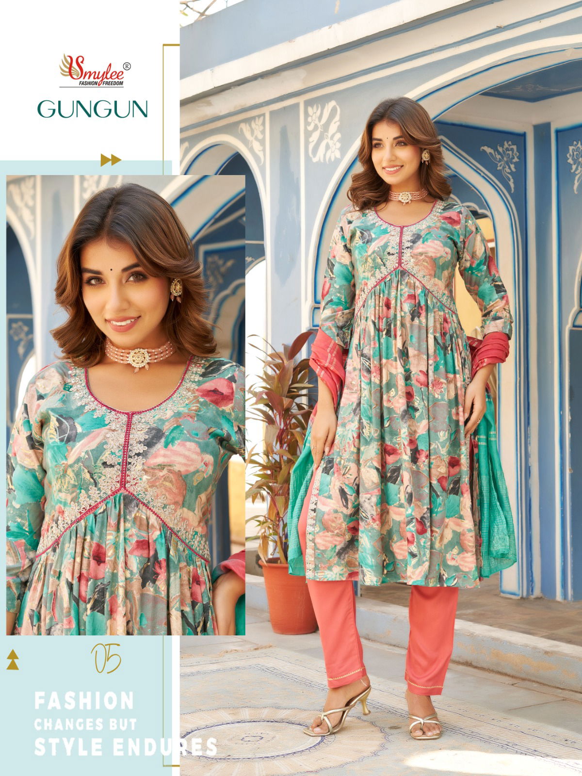 Gun Gun By Rung Rayon Alia Cut Kurti With Bottom Dupatta Wholesalers In Delhi